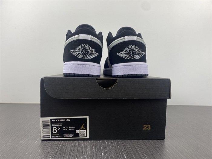 Air Jordan 1 Low Black White Grey 552780-018