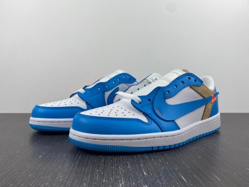 Air Jordan 1 Low Off White UNC Customized
