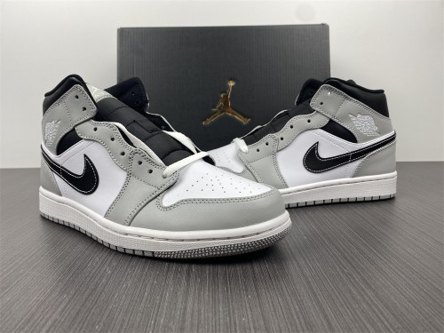 Air Jordan 1 Mid Light Smoke Grey Anthracite 554724-078