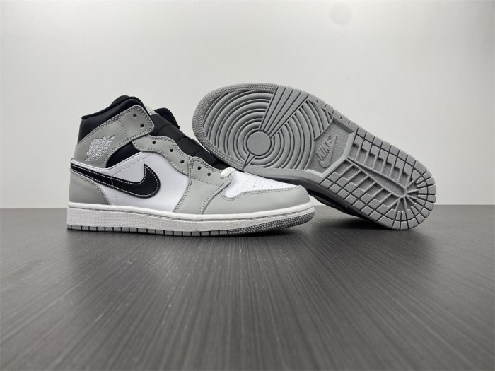 Air Jordan 1 Mid Light Smoke Grey Anthracite 554724-078