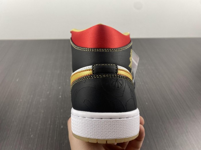 Air Jordan 1 Mid XQ White Black Sport Red  DV0576-176