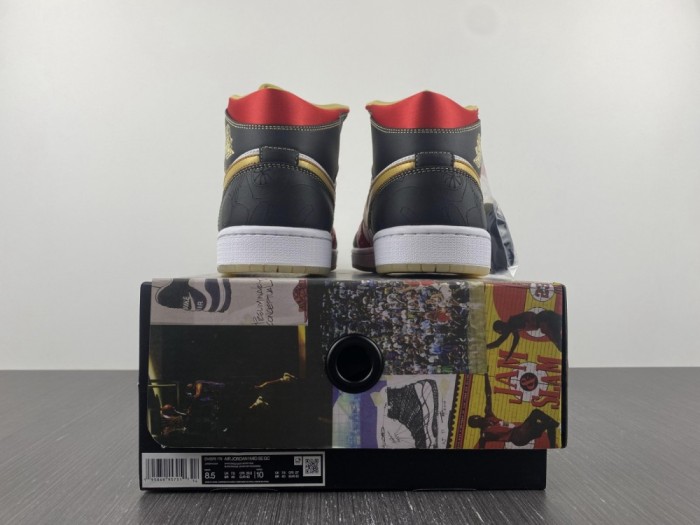 Air Jordan 1 Mid XQ White Black Sport Red  DV0576-176