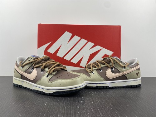 Dunk Low Customized Brown Pink DD3363-002