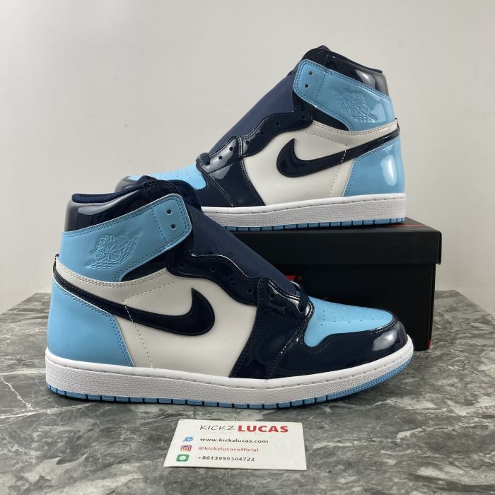 Air Jordan 1 Retro High UNC Patent CD0461-401