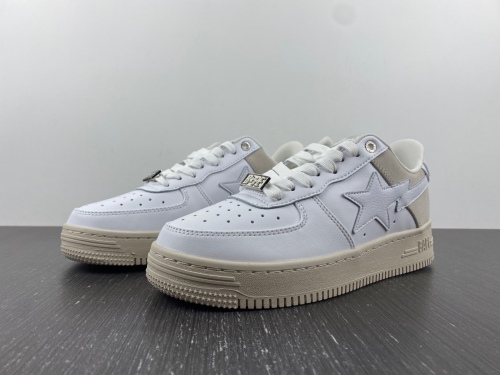A Bathing Ape Bape Sta White/Grey
