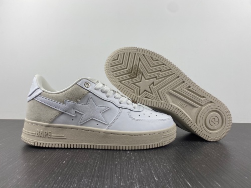 A Bathing Ape Bape Sta White/Grey