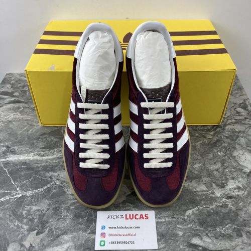 a*didas x G*ucci Gazelle Burgundy Velvet 707848 9STU0 6160