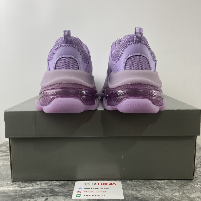 B*alenciaga Triple S Clear Sole Purple  544351W2GA15890