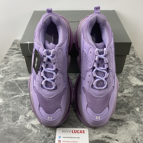 B*alenciaga Triple S Clear Sole Purple  544351W2GA15890