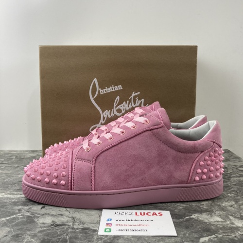 Men Women C*hristian L*ouboutin Low Top Sneaker Pink 221018