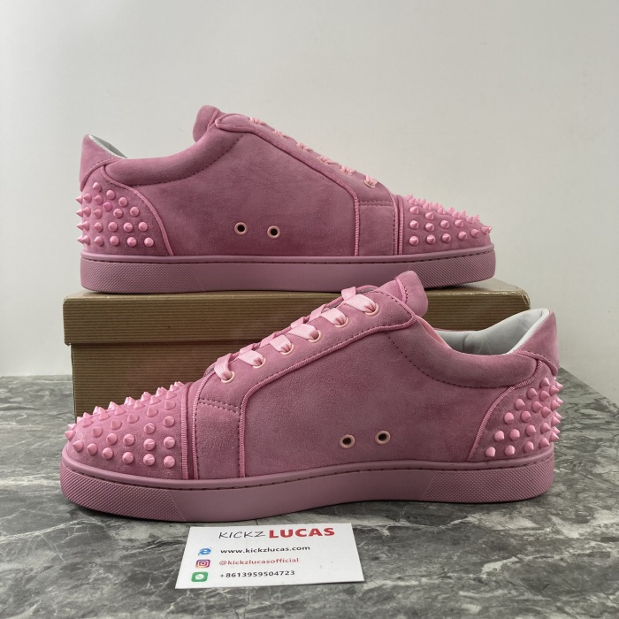 Men Women C*hristian L*ouboutin Low Top Sneaker Pink 221018
