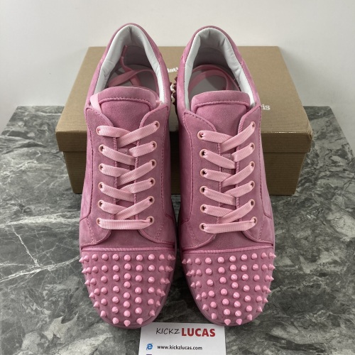 Men Women C*hristian L*ouboutin Low Top Sneaker Pink 221018