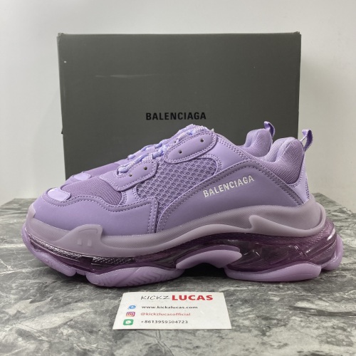 B*alenciaga Triple S Clear Sole Purple  544351W2GA15890