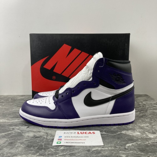 Air Jordan 1 Retro High Court Purple White  555088-500