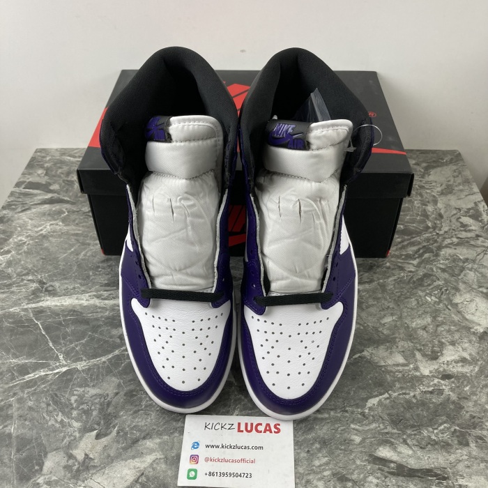 Air Jordan 1 Retro High Court Purple White  555088-500
