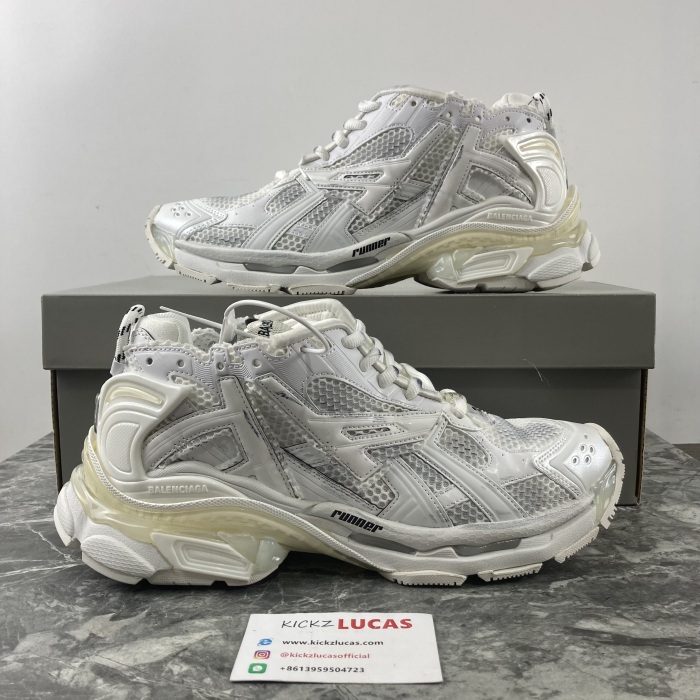Men Women B*alenciaga Runner White MK221021-2