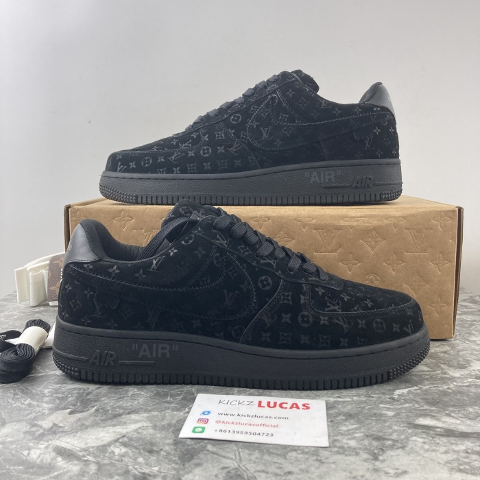L*V x Air Force 1 Low By Virgil Abloh Black