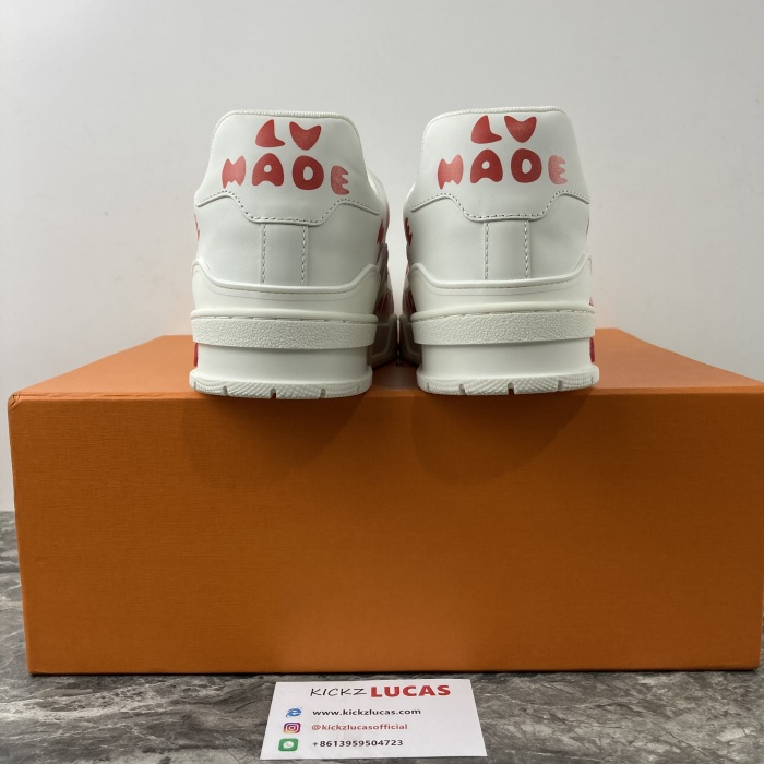 Men L*ouis V*uitton Top Sneaker Trainer Blue White 221023-2