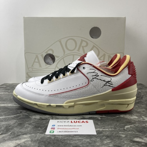 Air Jordan 2 Retro Low SP Off-White White Red  DJ4375-106
