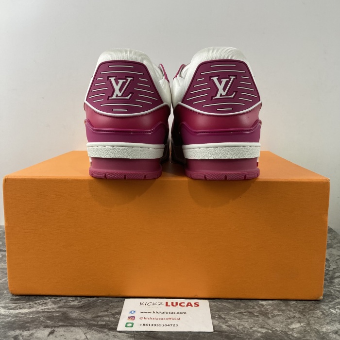 Men L*ouis V*uitton Top Sneaker Trainer Blue White 221022