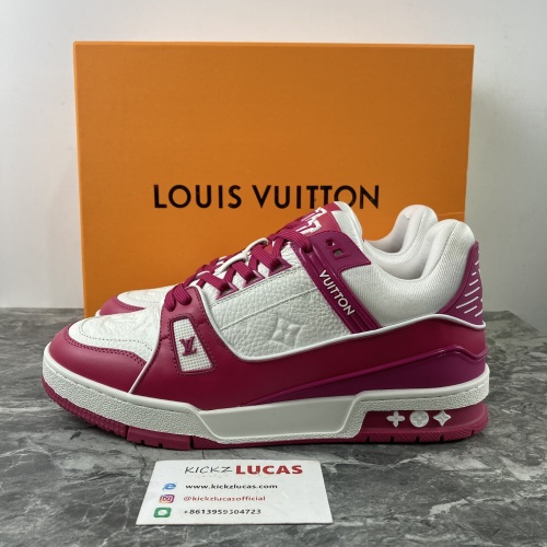 Men L*ouis V*uitton Top Sneaker Trainer Blue White 221022