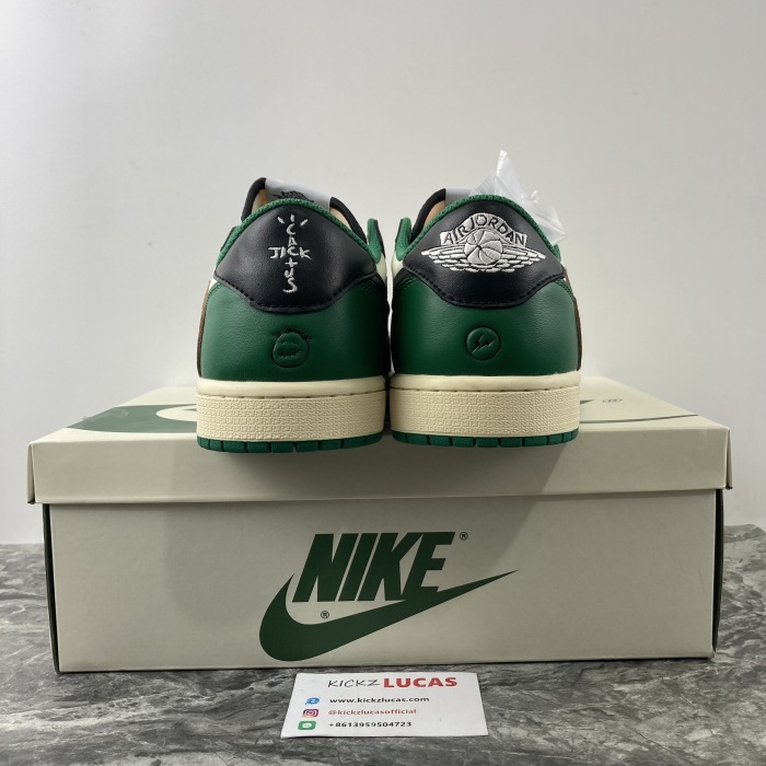 Air Jordan 1 Low Travis Scott Green white