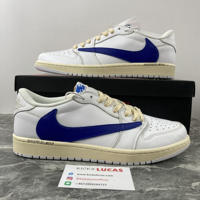 Air Jordan 1 Low Travis Scott White Blue