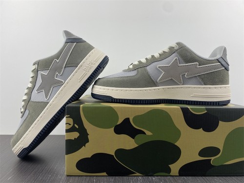 A Bathing Ape Bape SK8 Sta Green Grey