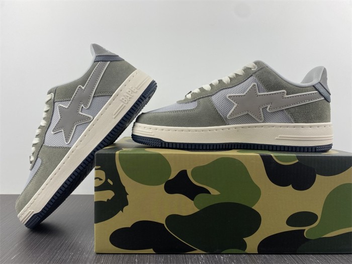 A Bathing Ape Bape SK8 Sta Green Grey