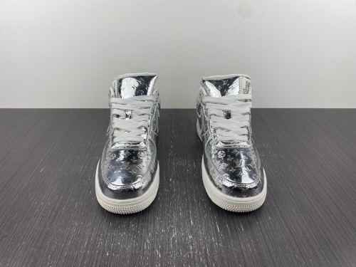 L*V x Air Force 1 Low By Virgil Abloh Metallic Silver