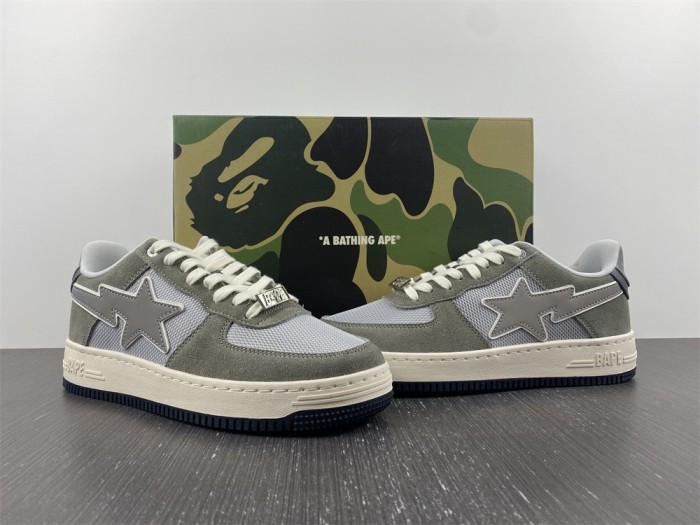 A Bathing Ape Bape SK8 Sta Green Grey