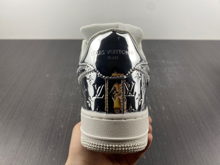 L*V x Air Force 1 Low By Virgil Abloh Metallic Silver