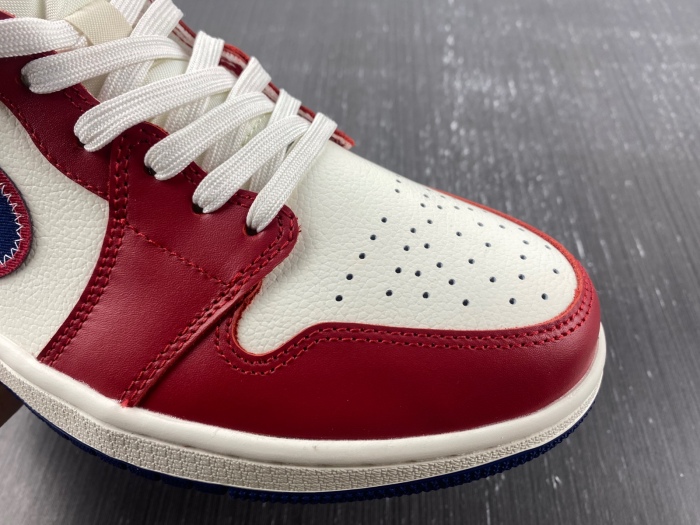 Air Jordan 1 Mid red white navy DZ5485-410