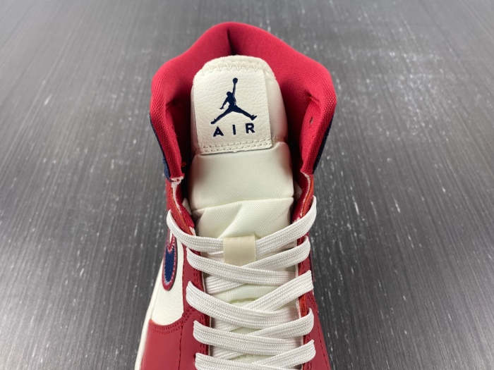 Air Jordan 1 Mid red white navy DZ5485-410
