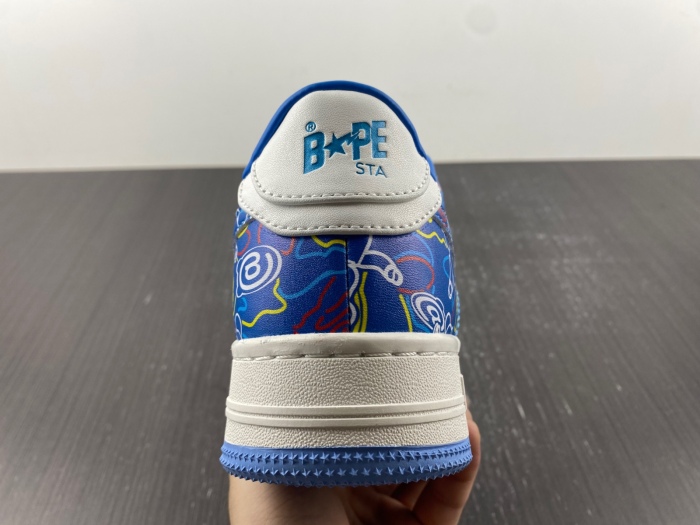 A Bathing Ape Bape Sta Medicom Toy Bearbrick Camo Blue  1H73191913-BLU