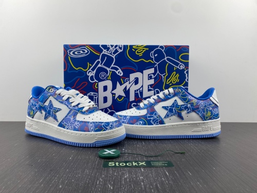 A Bathing Ape Bape Sta Medicom Toy Bearbrick Camo Blue  1H73191913-BLU