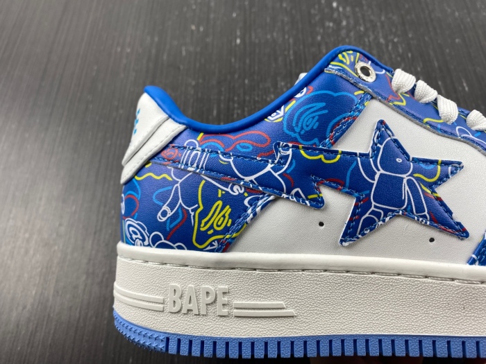 A Bathing Ape Bape Sta Medicom Toy Bearbrick Camo Blue  1H73191913-BLU