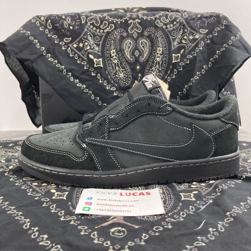 Air Jordan 1 Retro Low OG SP Travis Scott Black Phantom  DM7866-001