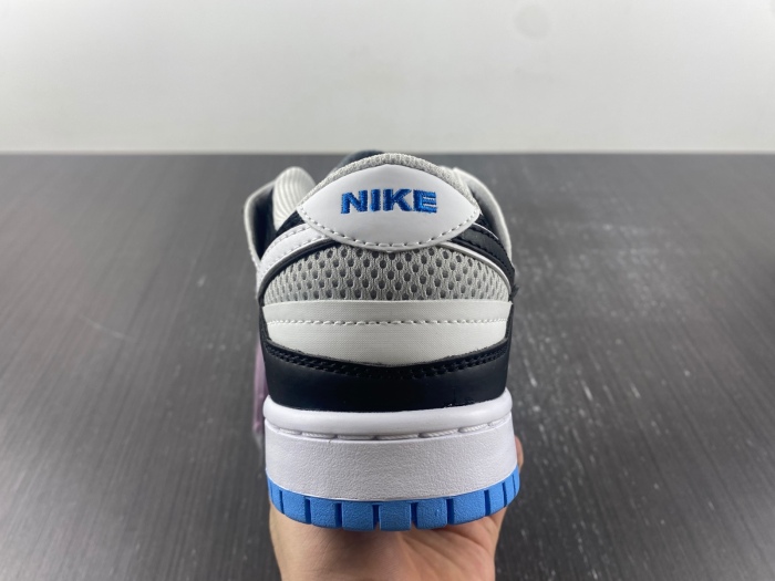 Dunk Low Scrap Black Neutral Grey University Blue White  DN5381-001