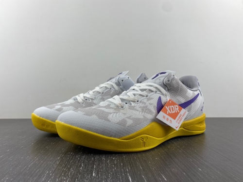 Kobe 8 white yellow purple 555035-101