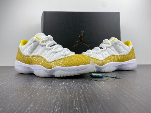 Air Jordan 11 Yellow Snakeskin AH7860-107