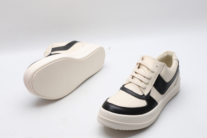 Men Women R*ick O*wens LOW Leather Top Sneaker KK221230-10