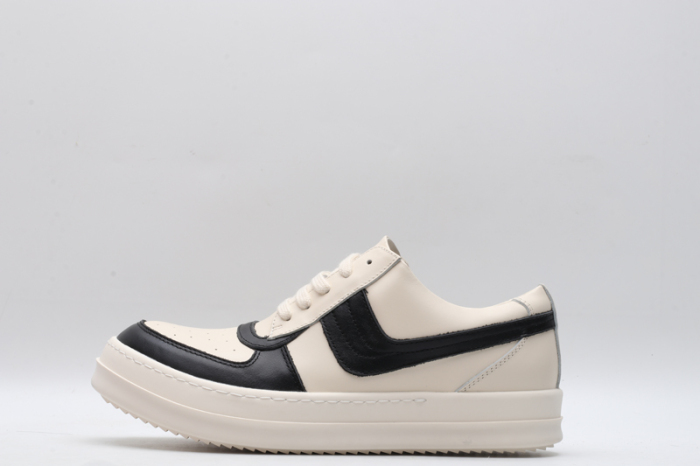 Men Women R*ick O*wens LOW Leather Top Sneaker KK221230-10