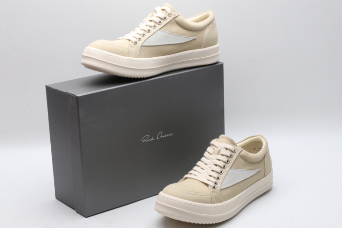 Men Women R*ick O*wens LOW Canvas Top Sneaker KK221230-1