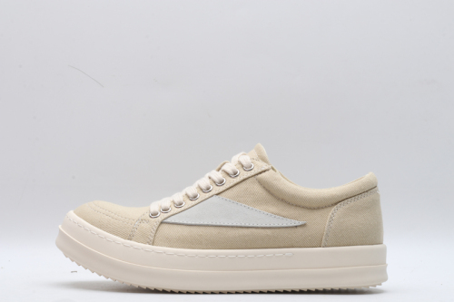 Men Women R*ick O*wens LOW Canvas Top Sneaker KK221230-1