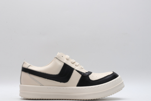 Men Women R*ick O*wens LOW Leather Top Sneaker KK221230-10