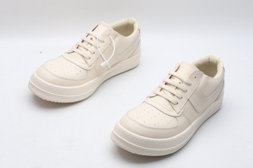 Men Women R*ick O*wens LOW Leather Top Sneaker KK221230