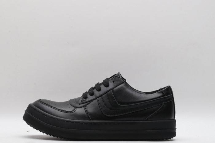 Men Women R*ick O*wens LOW Leather Top Sneaker KK221230-9