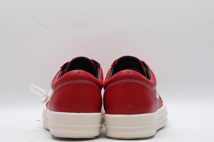 Men Women R*ick O*wens LOW Leather Top Sneaker KK221230-5