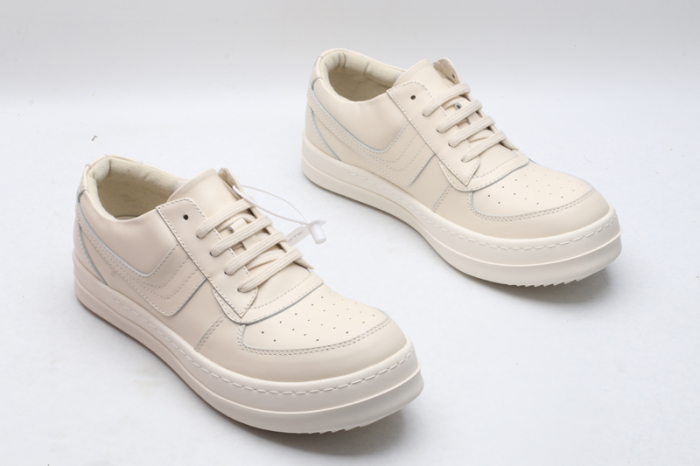 Men Women R*ick O*wens LOW Leather Top Sneaker KK221230